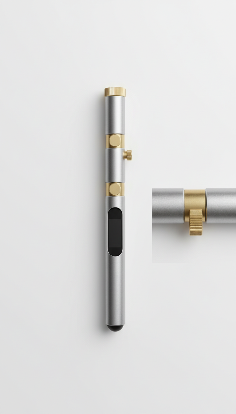 Stilo Magnetico in Alluminio Spazzolato