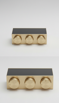 Set Pomelli di Ottone Tornito
