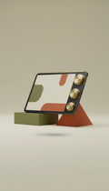 Tablet E-Paper con manopole in ottone